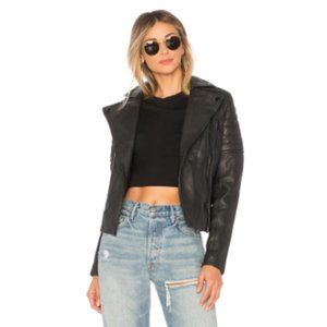 MUUBAA HUDSON BIKER JACKET ALL BLACK